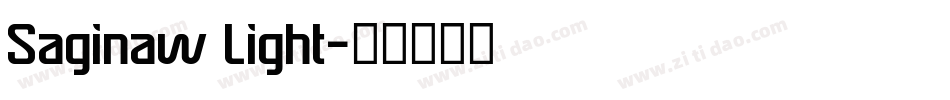 Saginaw Light字体转换